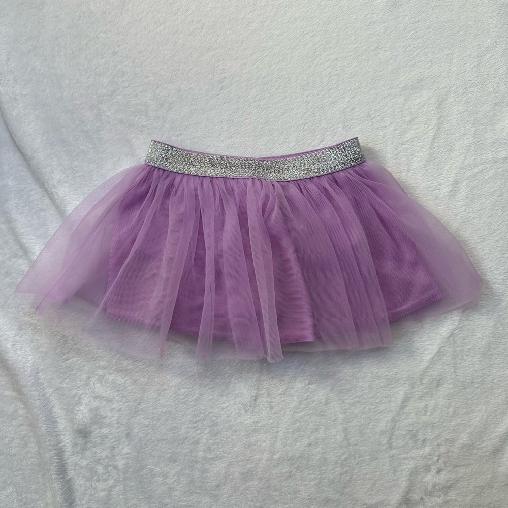 Garanimals Tulle Mesh Tutu Skirt in Purple/Silver - Baby Girls Size 18 Months